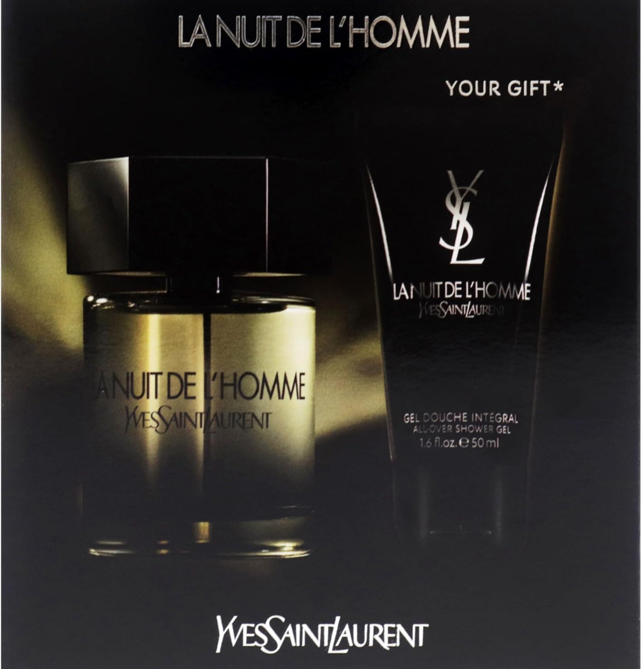 La Nuit de l'Homme Yves Saint Laurent for men Set Travel Selection 3.3oz EDT/ 1.6oz Shower Gel